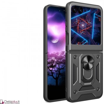 5in1 smūgiams atsparus dėklas su žiedu (Motorola Razr 40 Ultra)